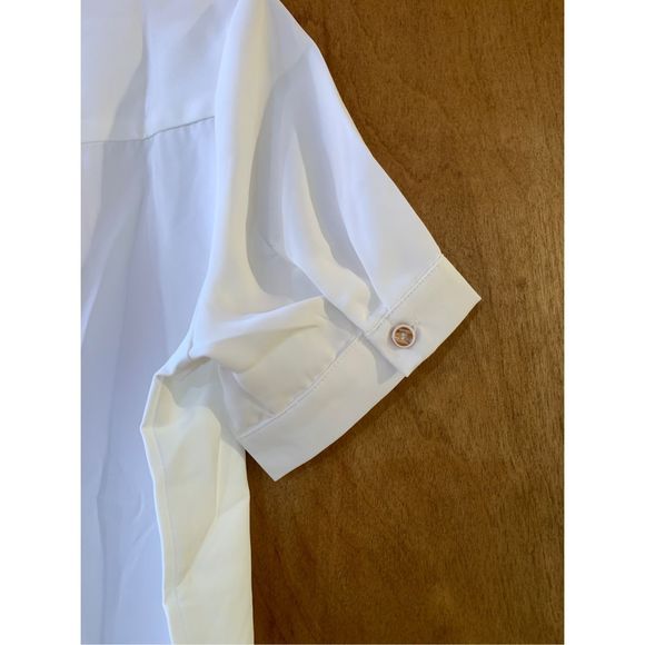 White Crisp Blouse #summer blouse - Picture 5 of 8